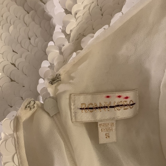 Ronny Kobo Jo Halter Sequin Ruched Open-Back Mini Dress - Picture 13 of 16